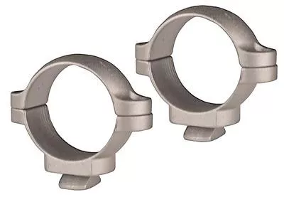 1 Inch Rings Dual Dovetail Low Silver