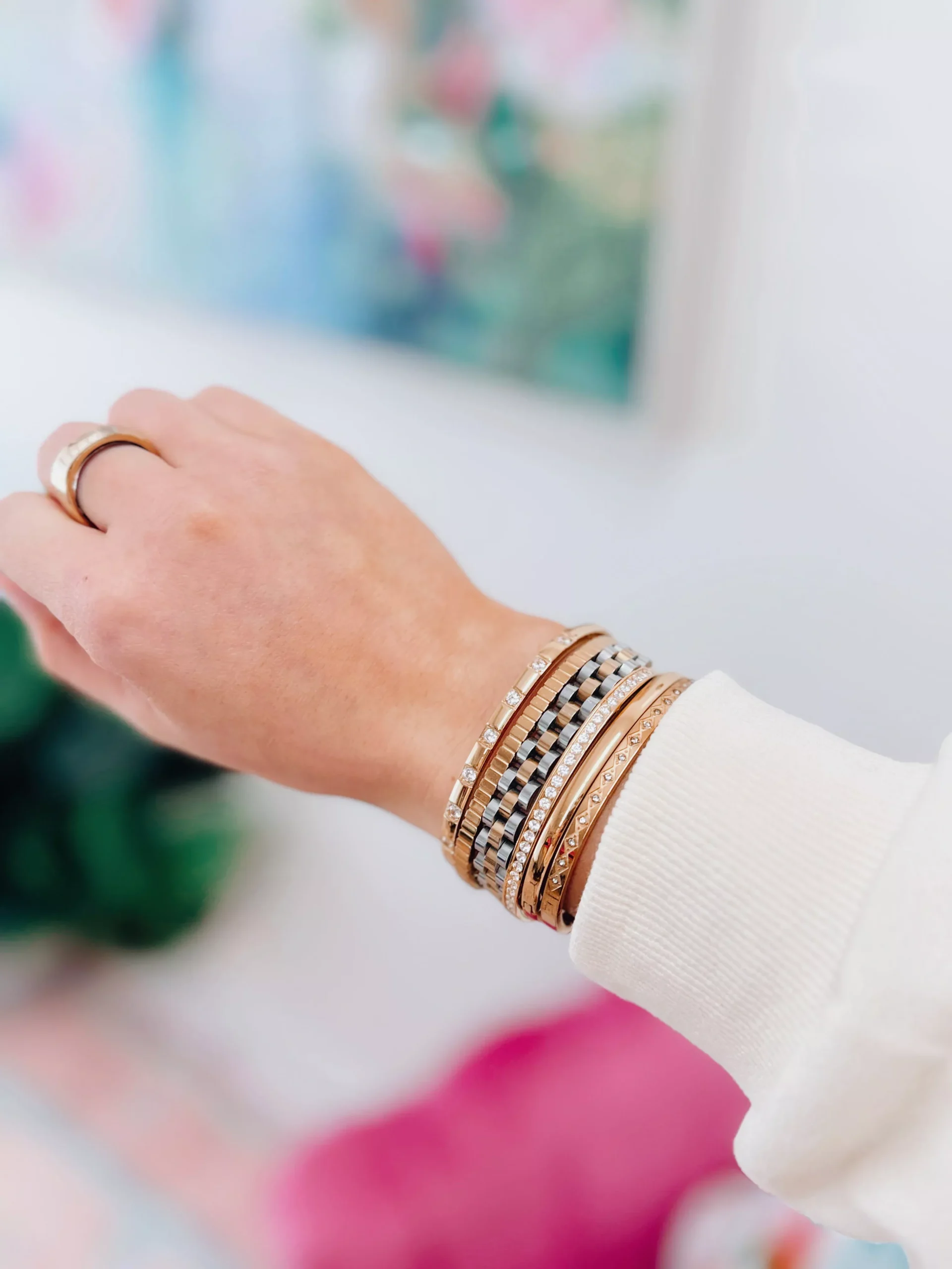 18K Gold Plated Luxe Bangles
