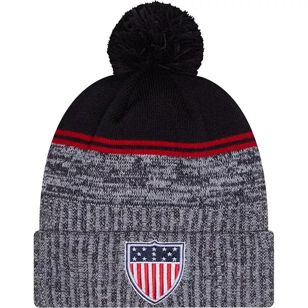 2026 Olympics Team USA New Era Team Knit Hat – Navy