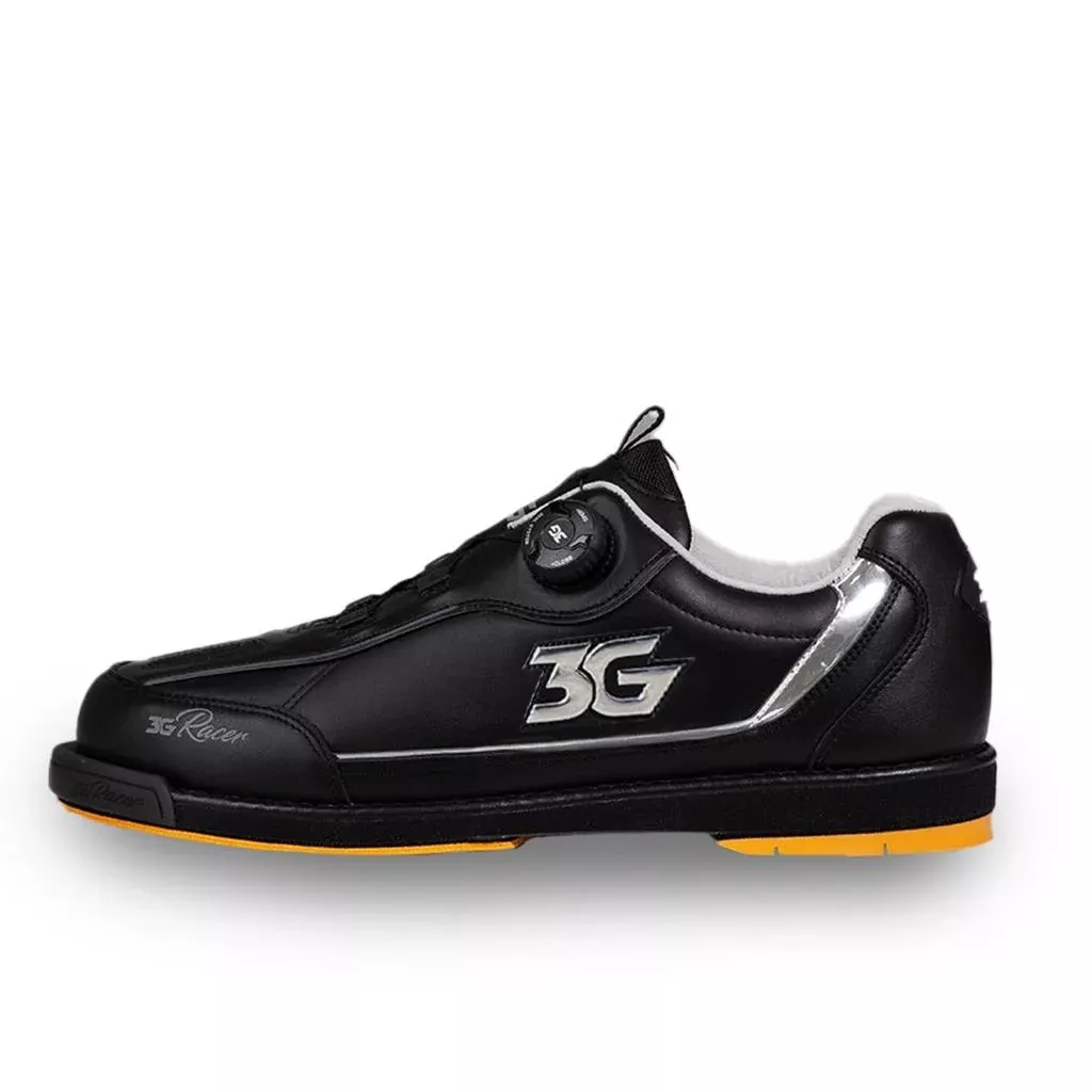 3G Men’s Dial Racer Right Hand Bowling Shoes – Black/Chrome