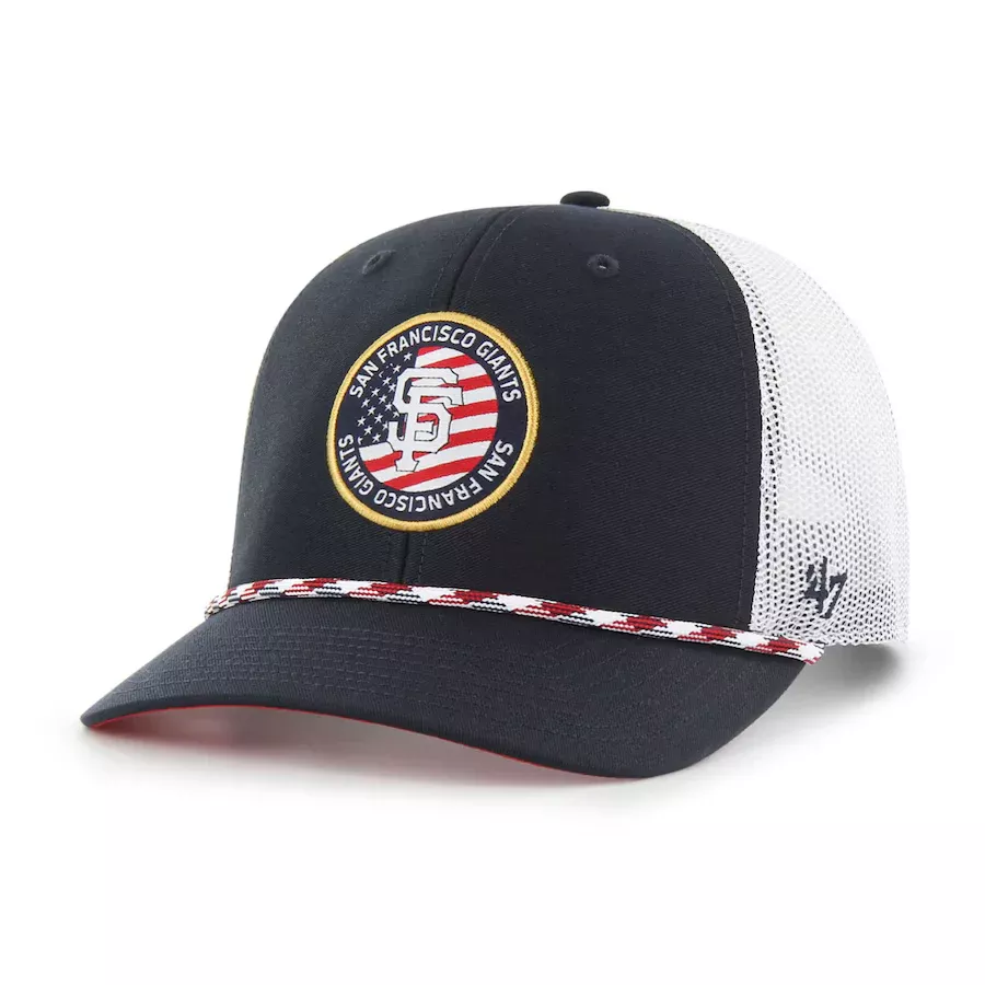 ‘ 47 Brand San Francisco Giants Navy Union Patch Trucker Hat