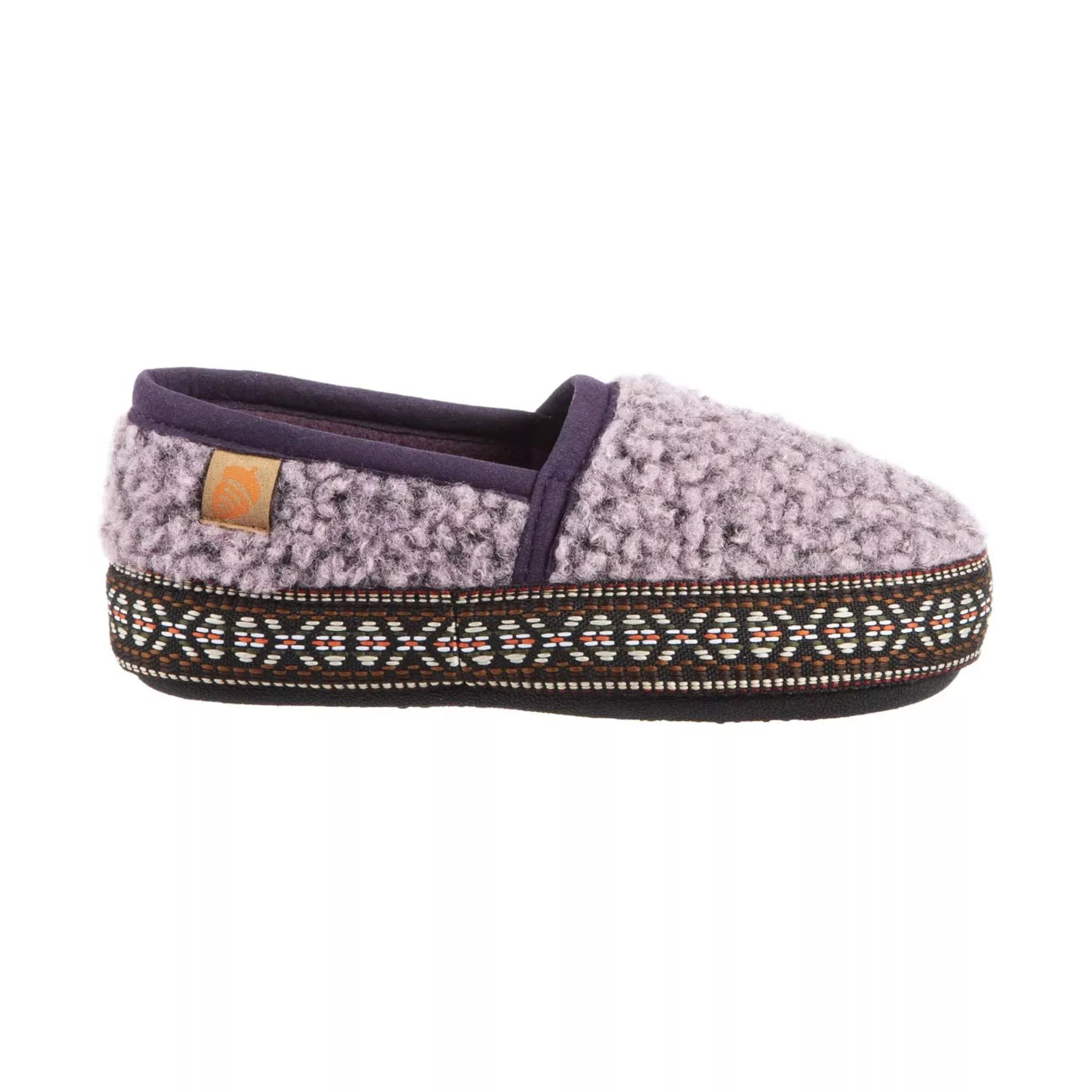 Acorn Kids’ L’il Woven Trim Moc Slippers – Iris