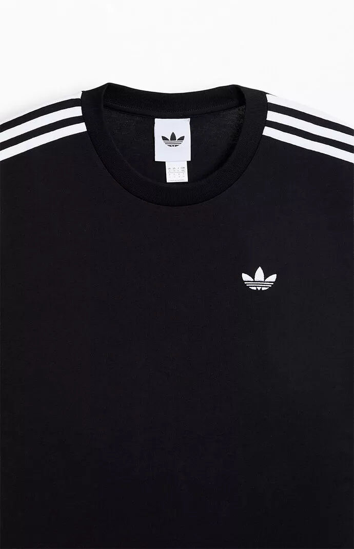 adidas Black Adicolor 3-Stripes Oversized T-Shirt