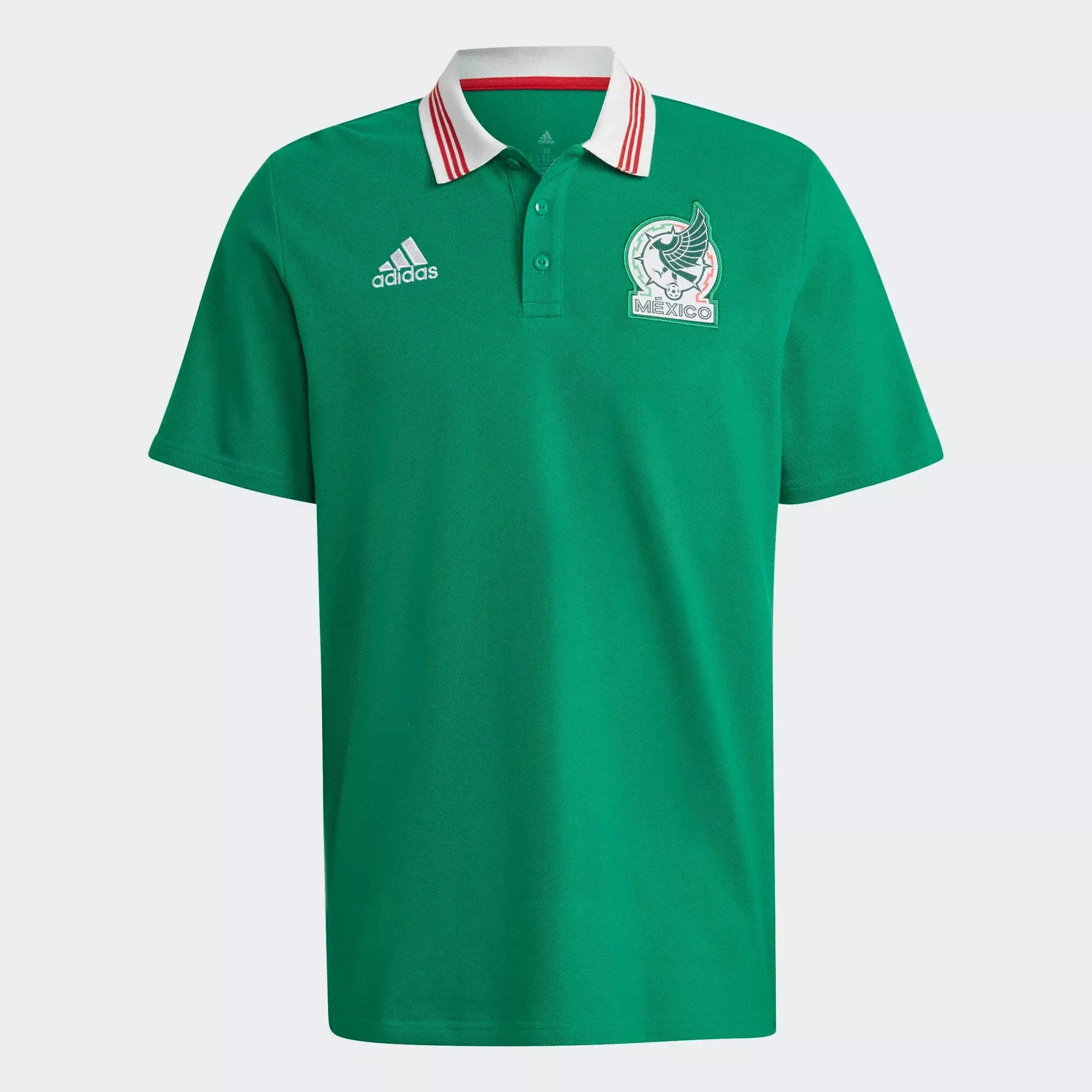 ADIDAS MEN’S MEXICO DNA POLO GREEN