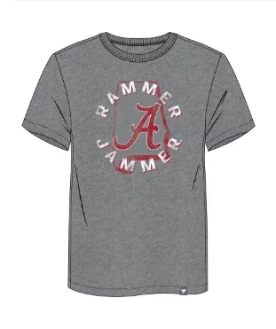 Alabama Crimson Tide -Fanatics Victory Pursuit Triblend Grey T-shirt