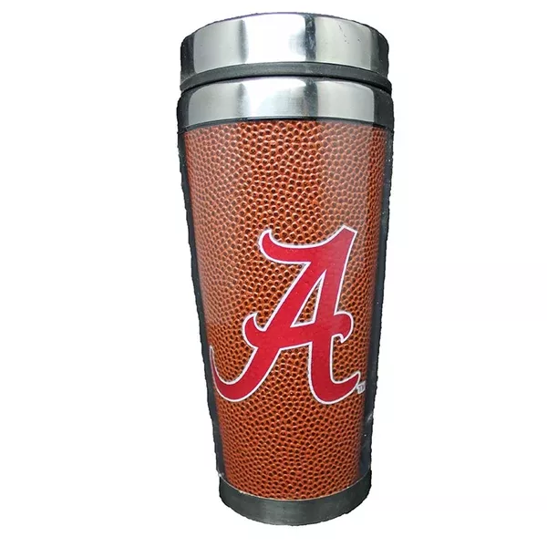 Alabama Crimson Tide Football Wrap Travel Mug