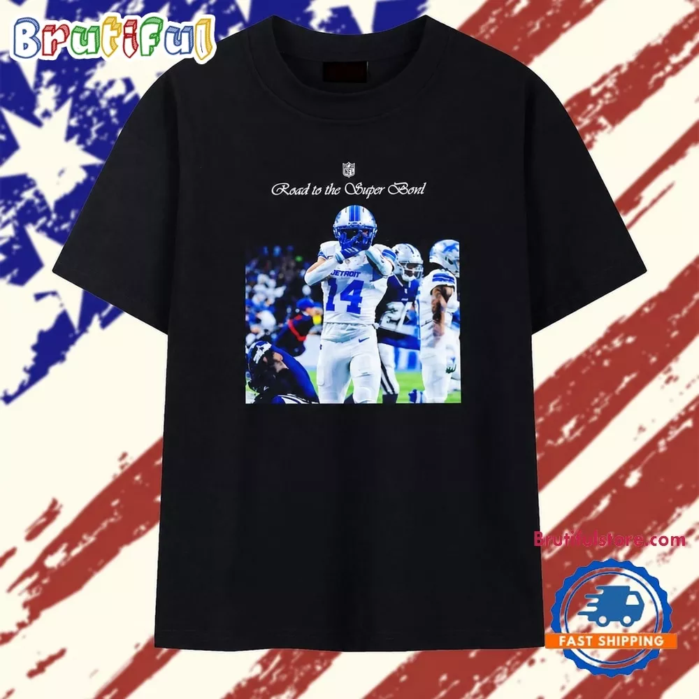 Amon Ra St. Brown Road to the Super Bowl Detroit Lions T Shirt