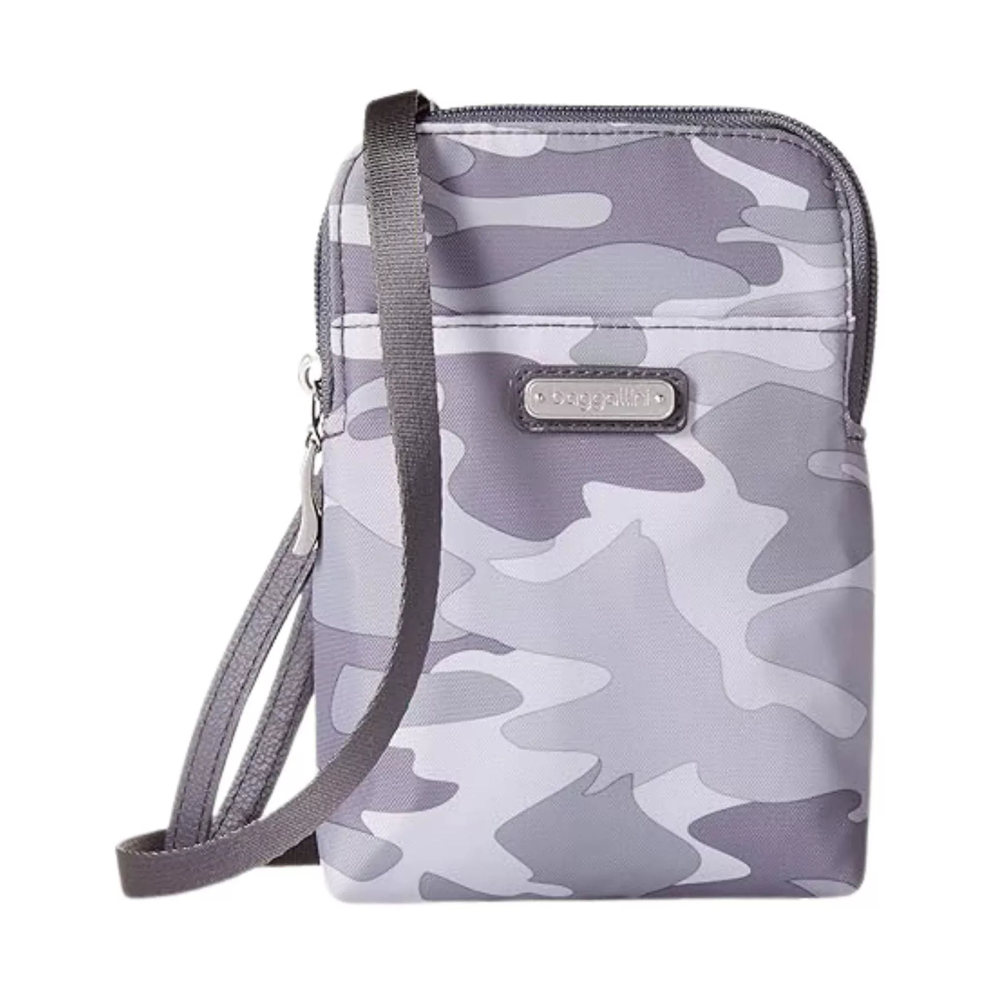 Baggallini Take Two RFID Bryant Crossbody – Grey Camo Print