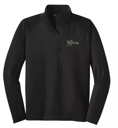 Be Legendary Black Logo Men’s 1/2-Zip Pullover Jacket