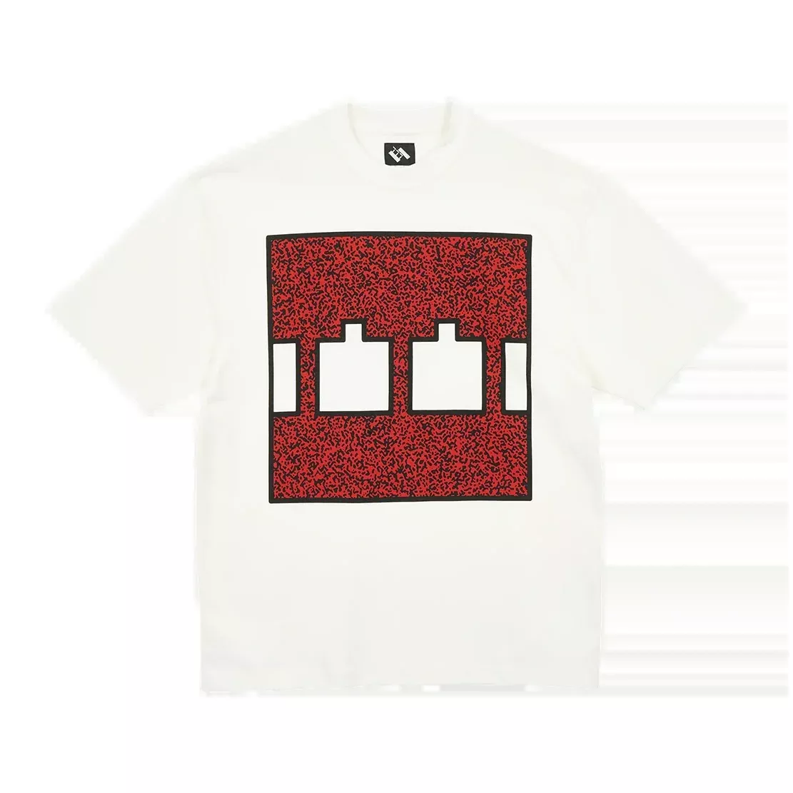 Block Noise 45 Red T-Shirt
