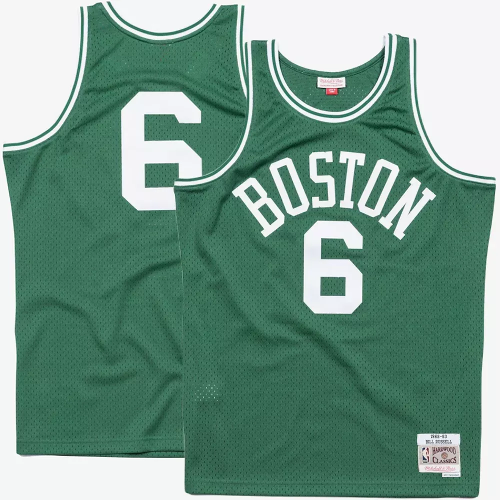 Boston Celtics – Bill Russell Kelly 1962/63 Swingman Jersey
