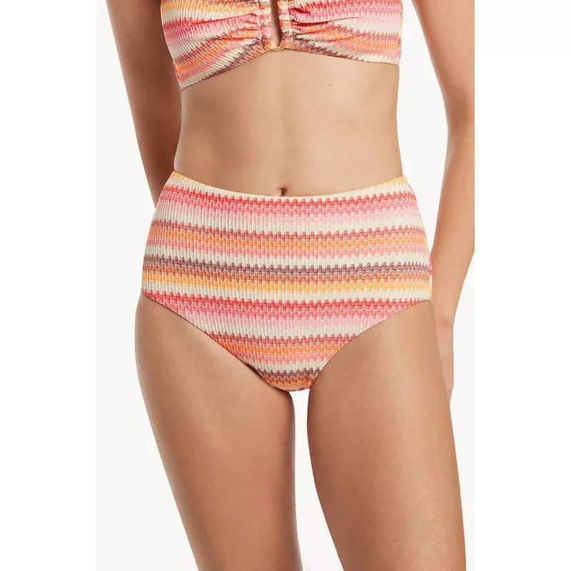 Capri Stripe High Waist Pant