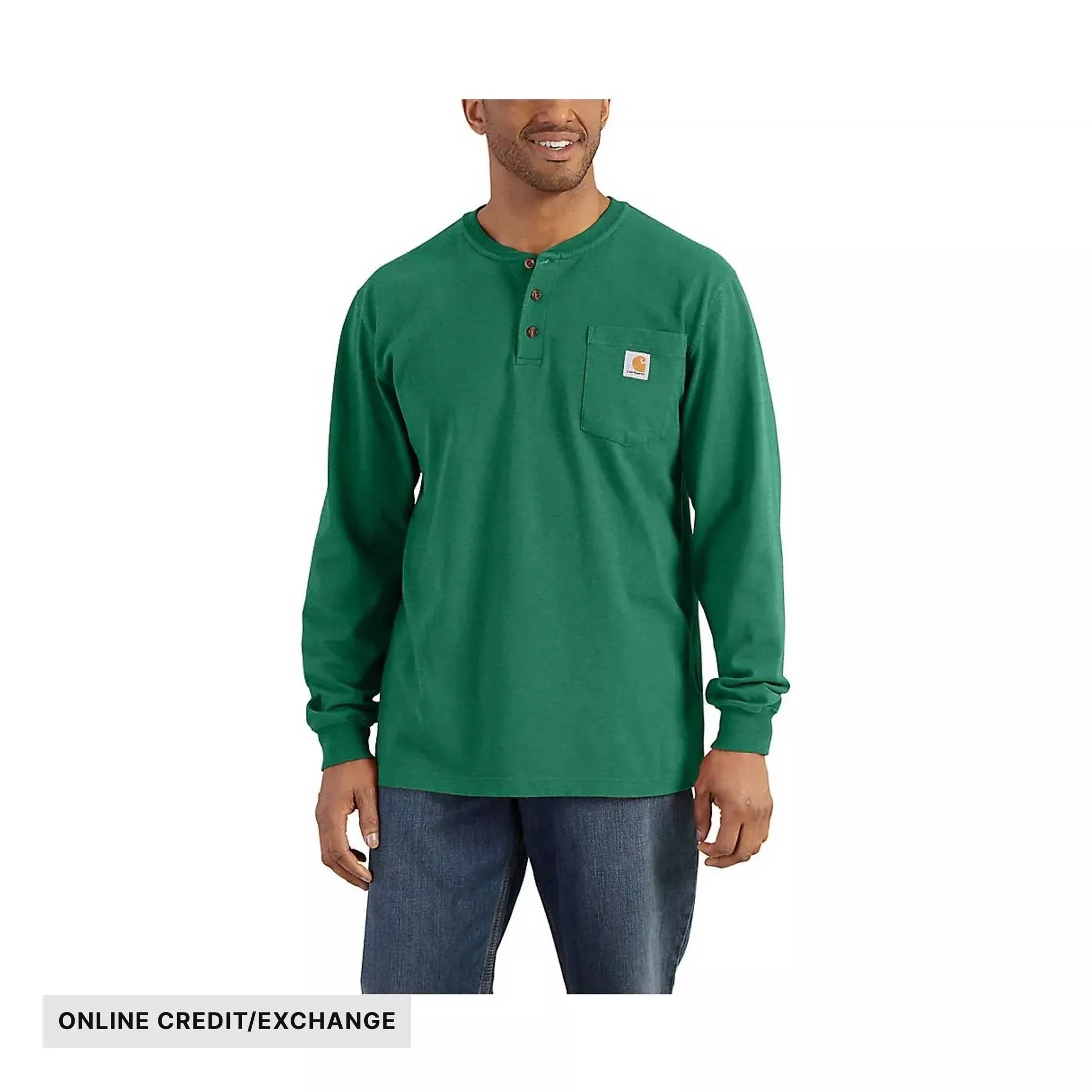 Carhartt Men’s Workwear Long Sleeve Henley – North Woods Heather
