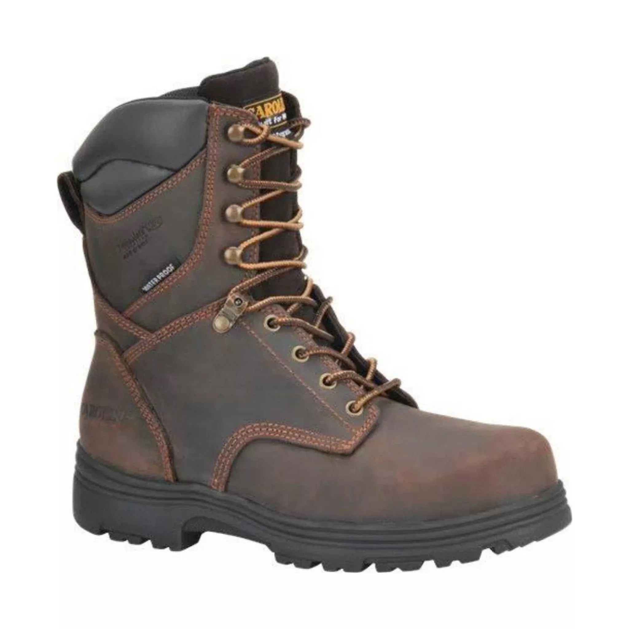 Carolina Men’s Surveyor 8 Inch Steel Toe Waterproof Insulated Work Boot – Dark Brown
