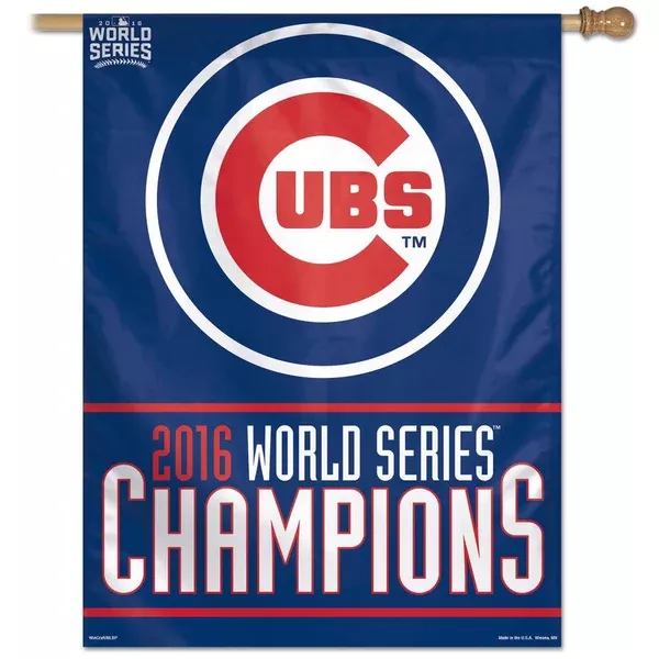 Chicago Cubs 2016 World Series Champions 27″ x 37″ Vertical Flag