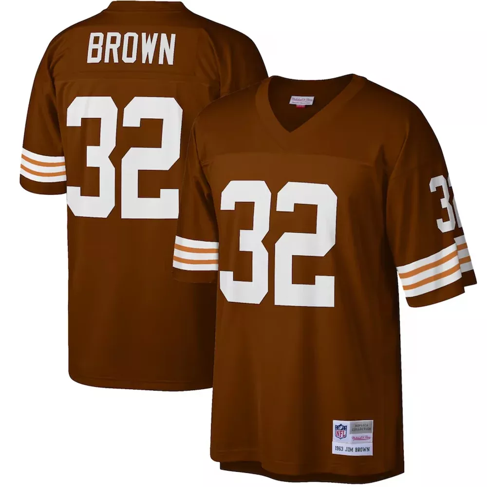 Cleveland Browns – NFL Jim Brown 1963 Brown Jersey