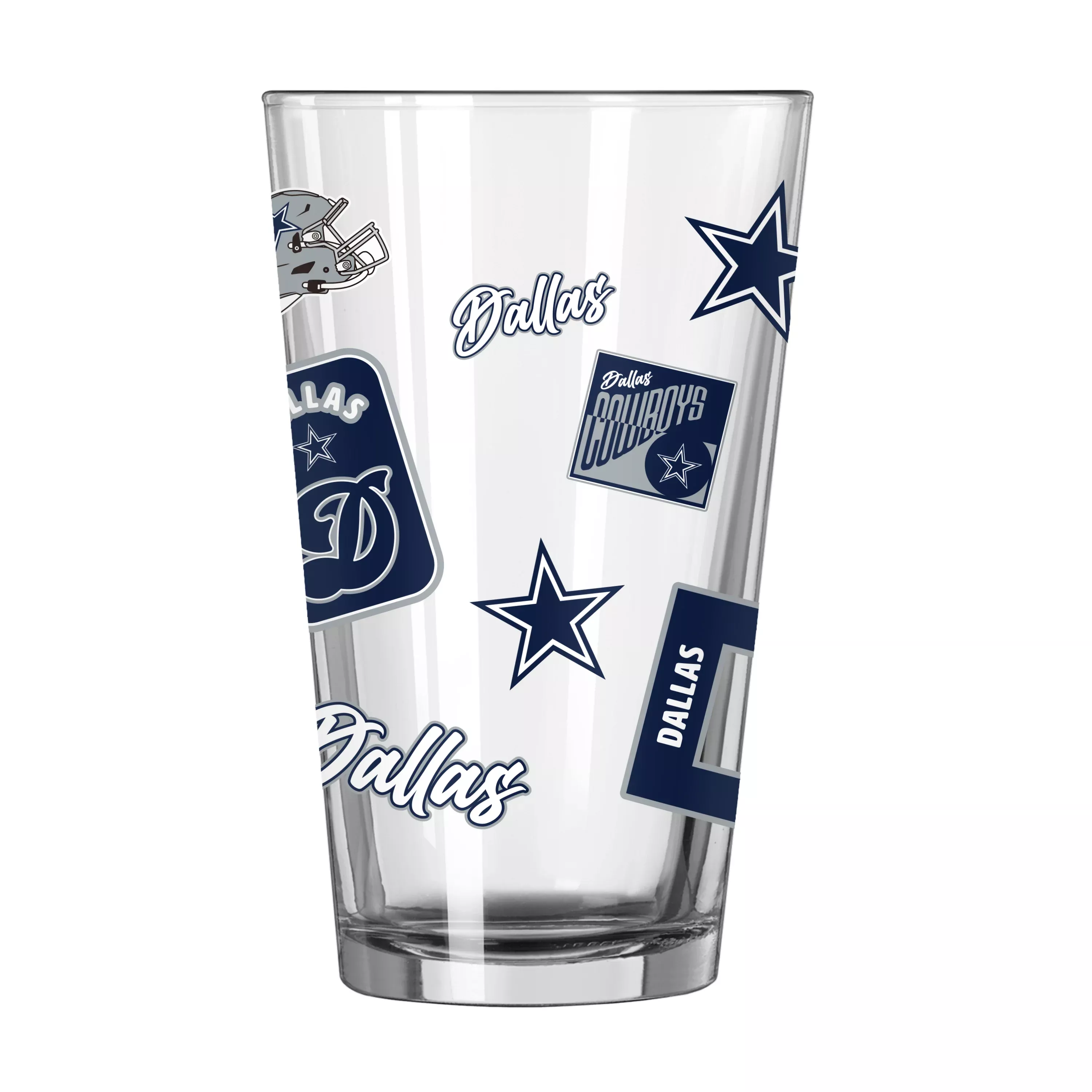 Dallas Cowboys Dreamweave Design 16oz Pint Glass