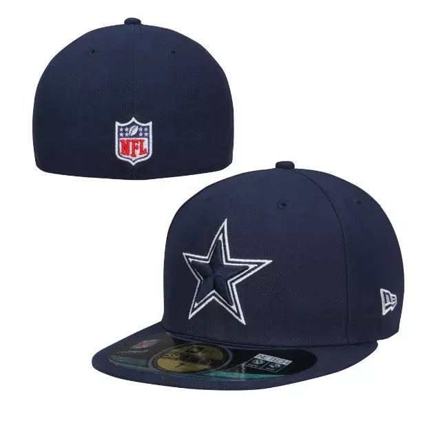 Dallas Cowboys Fitted New Era 59Fifty Classic On-Field Cap Hat Navy