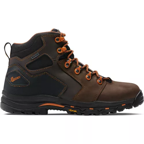 DANNER VICIOUS 4.5" BROWM/ORANGE WORK BOOTS 13858