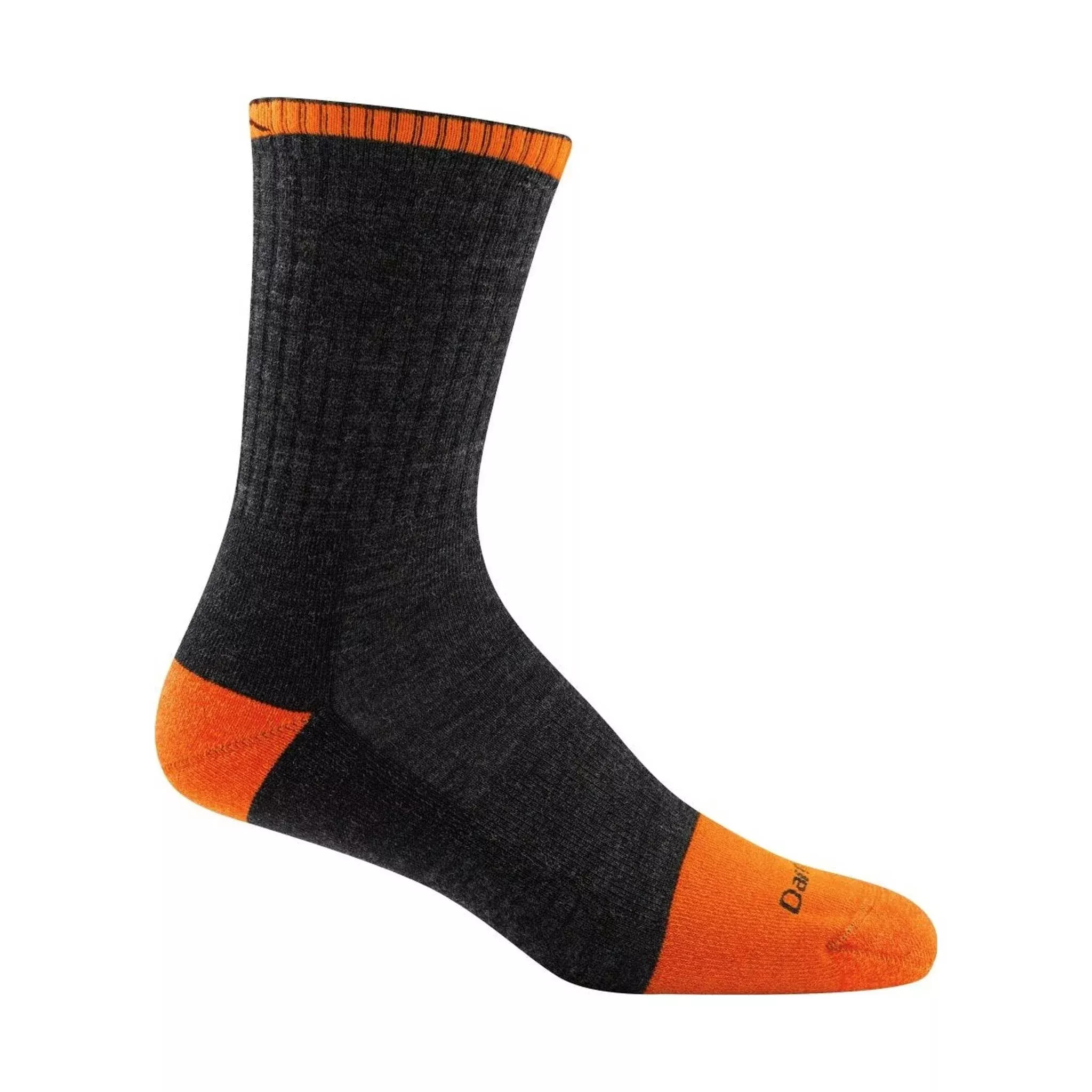 Darn Tough Vermont Men's Steely Micro Crew With Cushion and Full Cushion Toe - Graphite