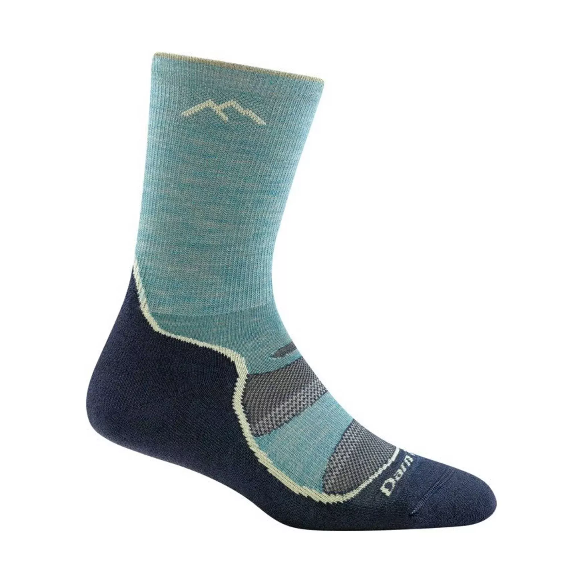 Darn Tough Vermont Women’s Lightweight Hiker Micro Crew Cushion – Aqua