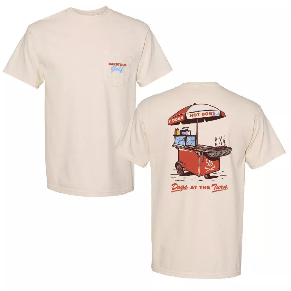 Dogs At The Turn Pocket Tee