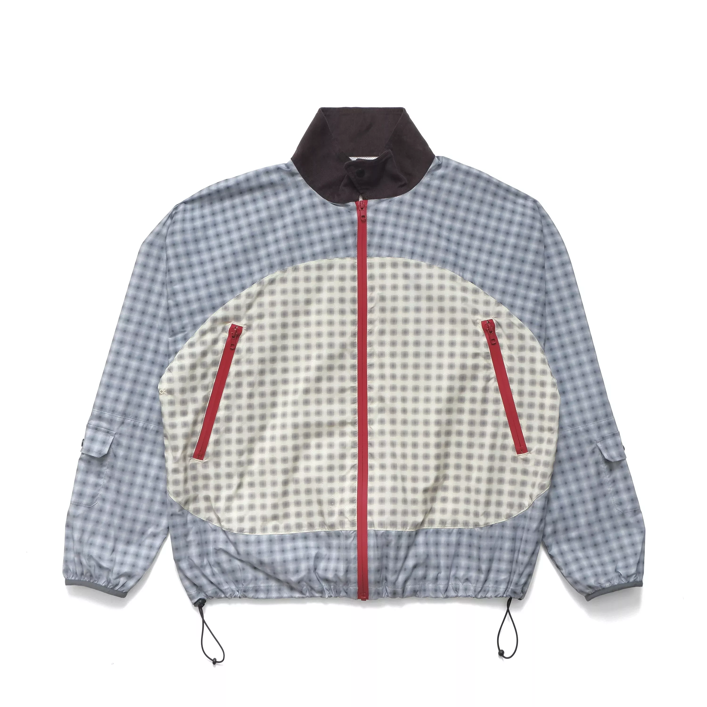 DOUBLE PLAID WINDBREAKER JACKET