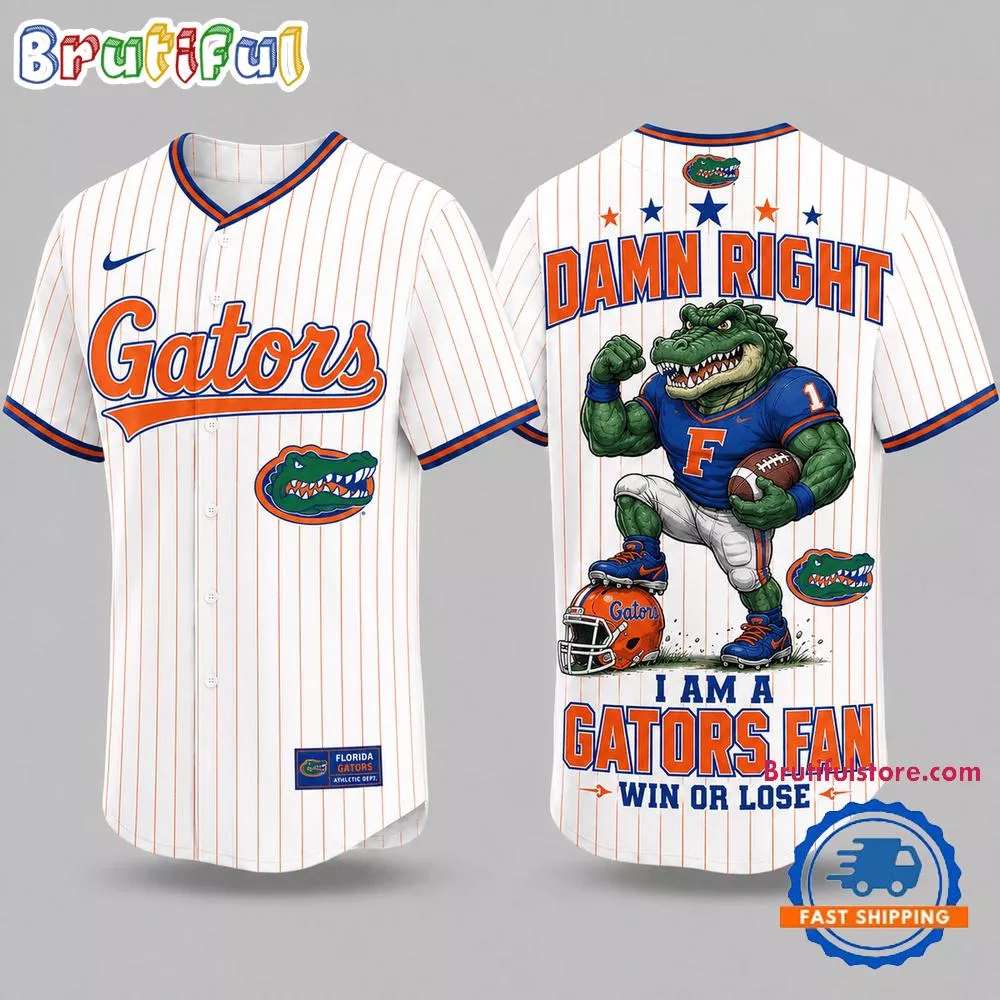 Florida Gators NCAA Mascot Forever Loyal Fan Baseball Jersey Shirt