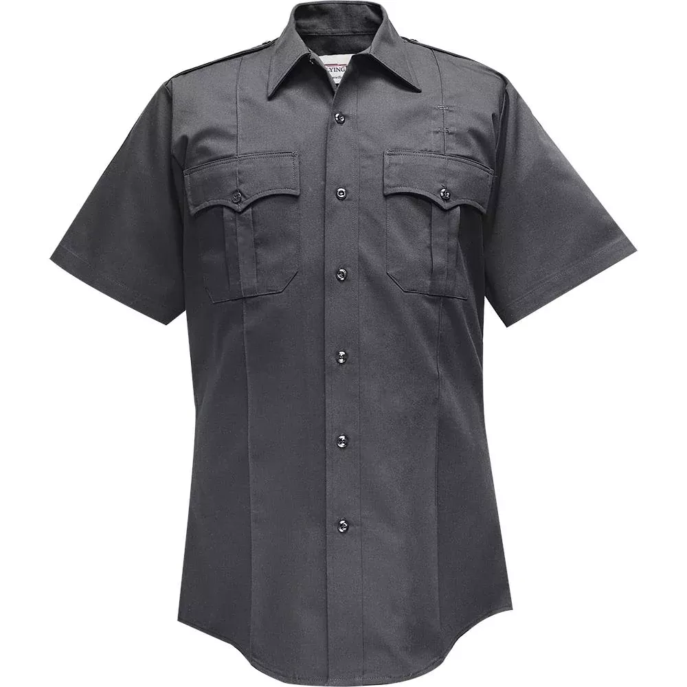 Flying Cross Command 100% Polyester S/S Shirt W/Zipper-85R78Z