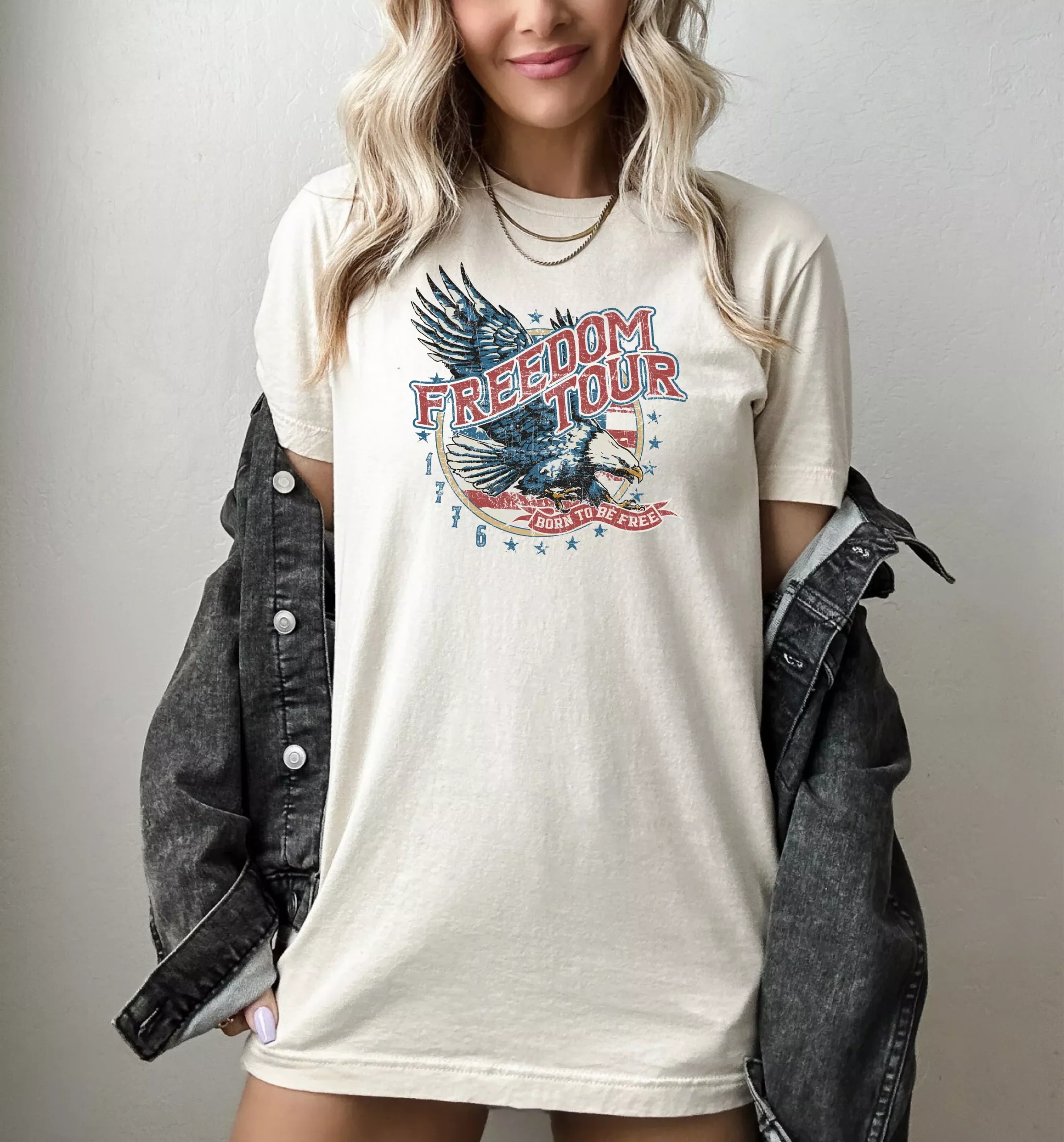 *Freedom Tour 1776 Born To Be Free T-Shirt or Crew Sweatshirt