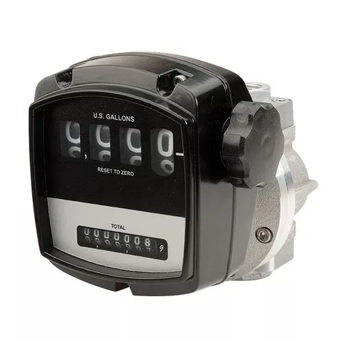 GPI Flomec OM Series 1 in. NPT Aluminum Mechanical Oval Gear Meter – Gallons
