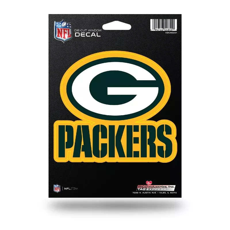 GREEN BAY PACKERS 5″ X 7″ VINYL DIE-CUT DECAL