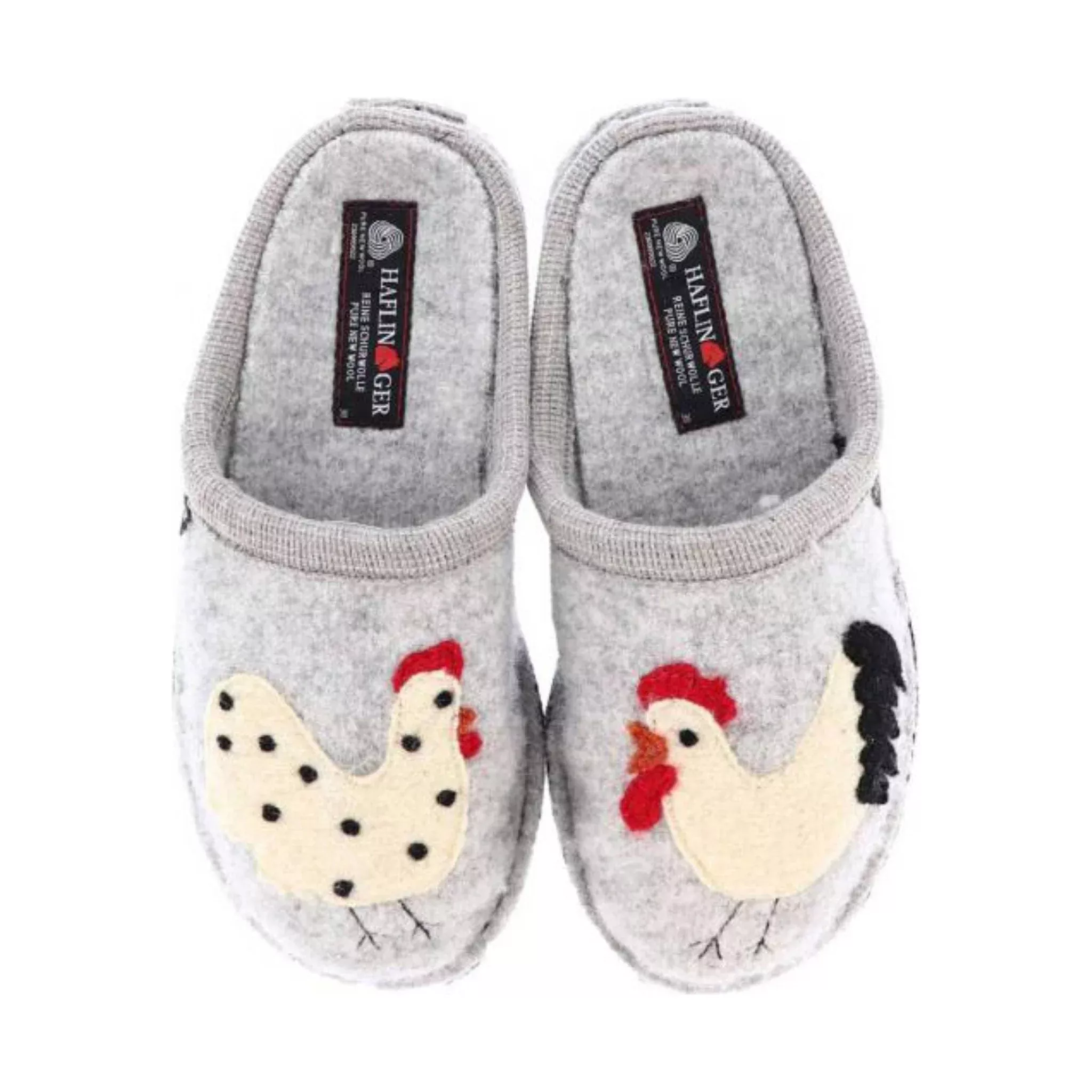 Haflinger Chicken Slippers – Grey