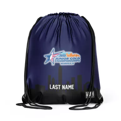 Jr Gold 2023 Official DS Bowling Drawstring Backpack - JG091