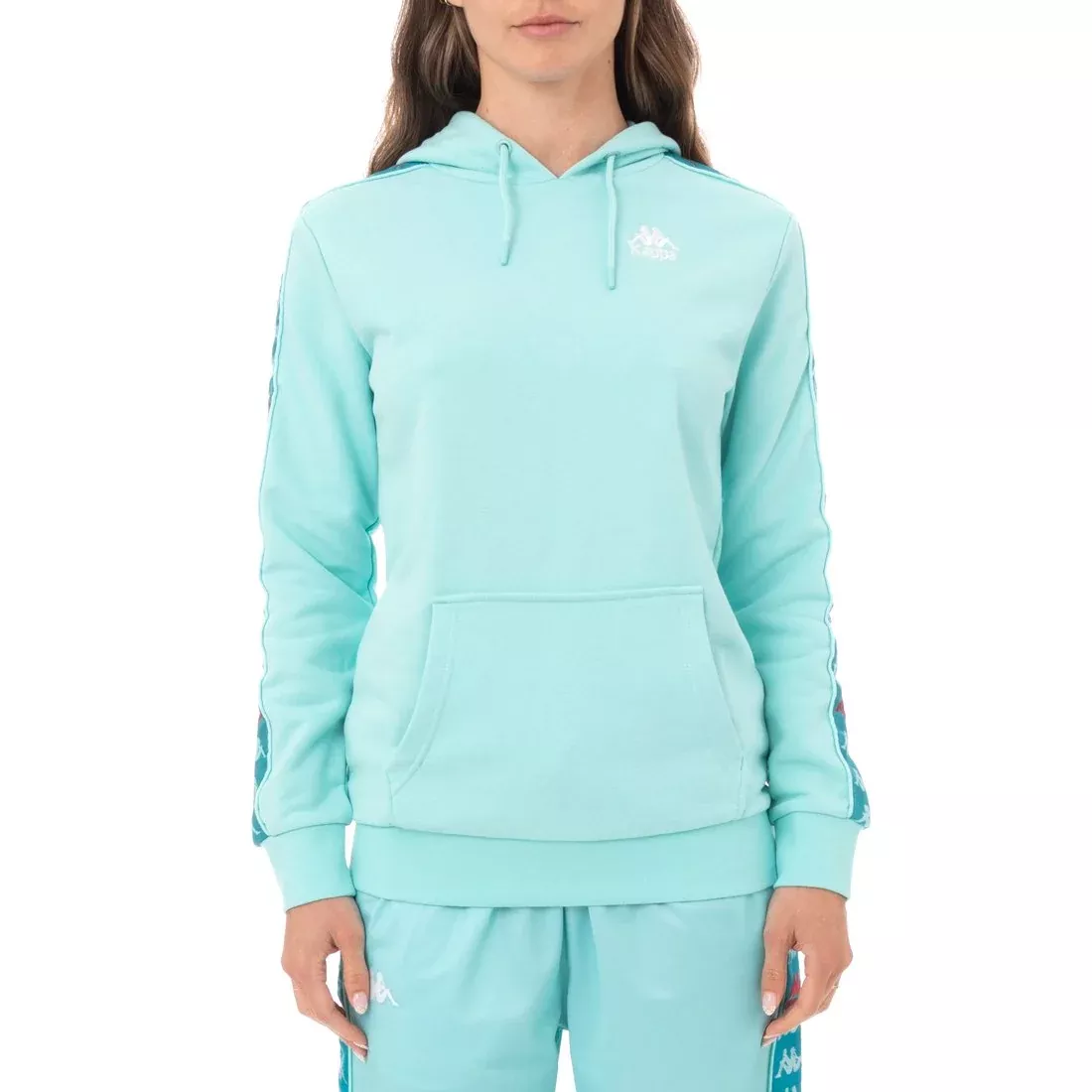 KAPPA WOMENS 222 BANDA BUDY 3 HOODIE – PEACOCK