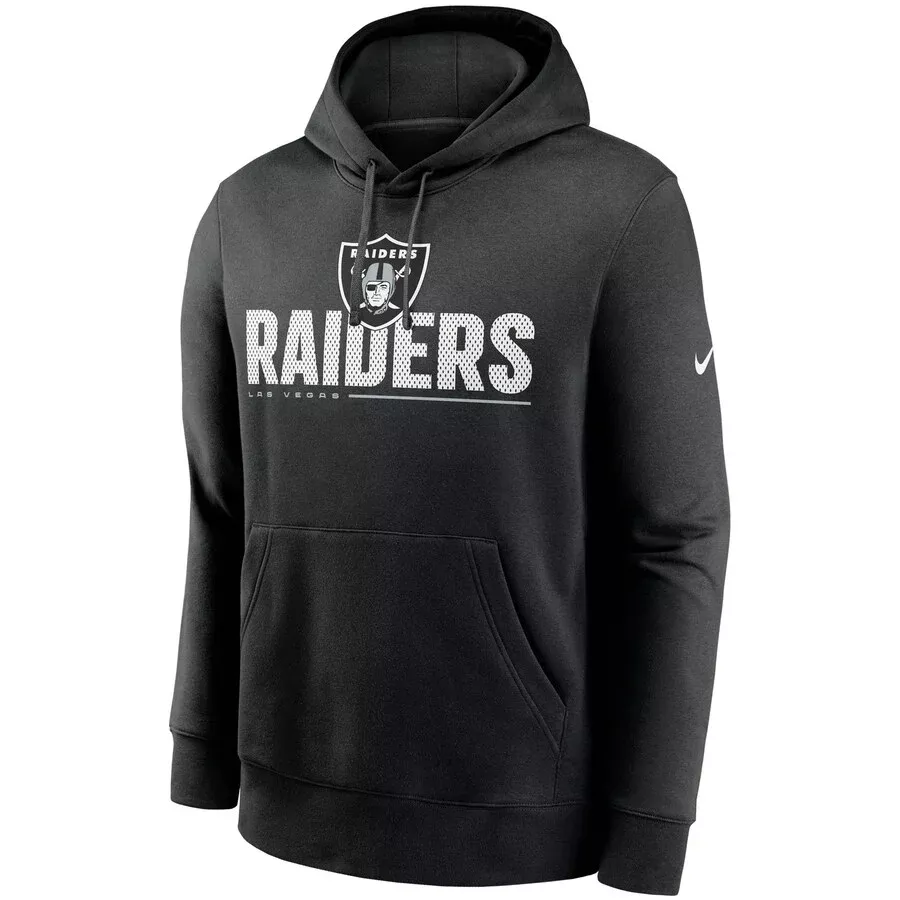 Las Vegas Raiders Nike Team Impact Club Pullover Hoodie – Black