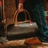 Leather Log Carrier