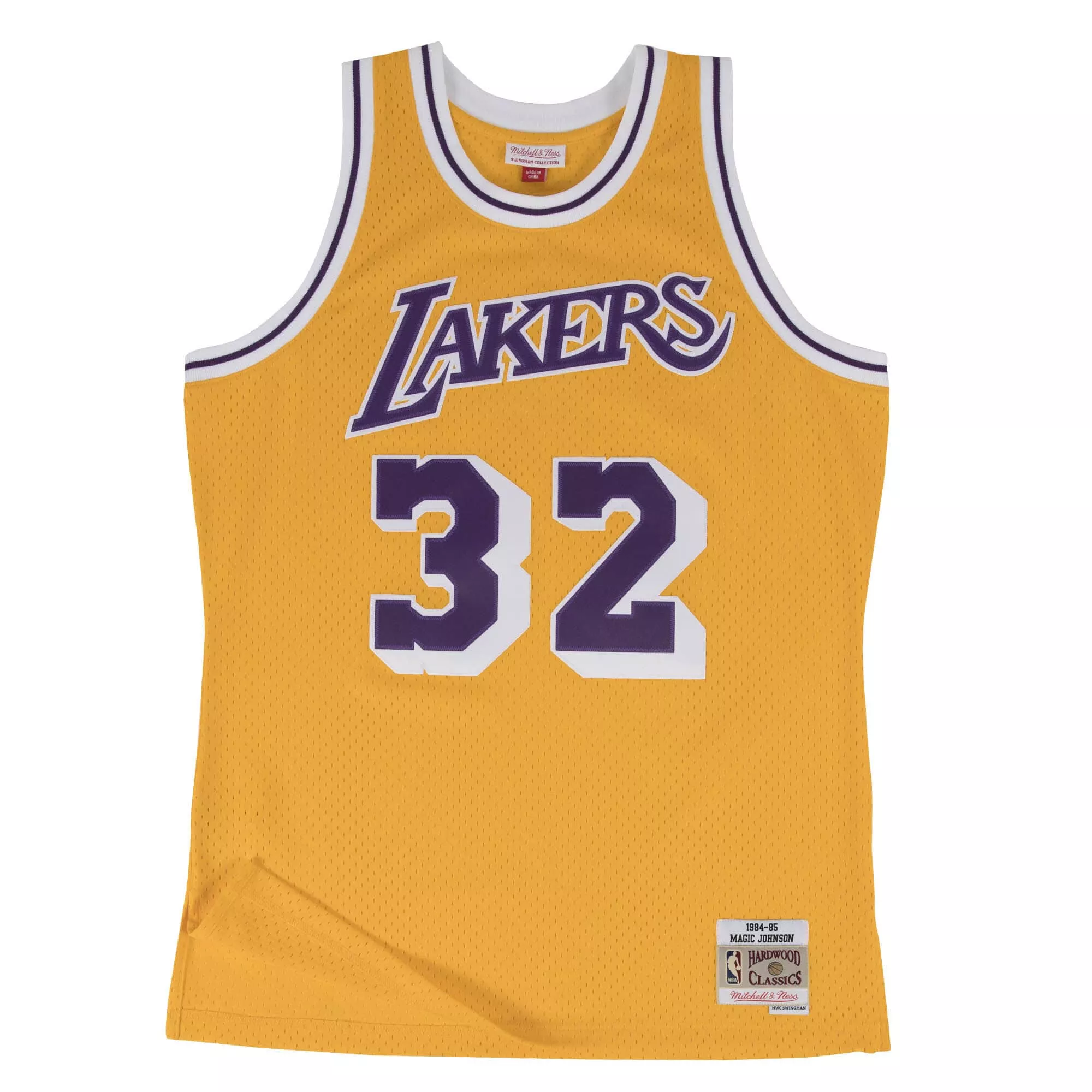 MAGIC JOHNSON MEN’S MITCHELL & NESS 84-85′ SWINGMAN JERSEY