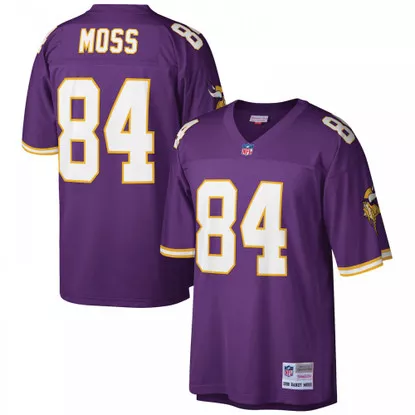 Men's Minnesota Vikings Randy Moss Mitchell & Ness Purple Retired Player Replica Jersey