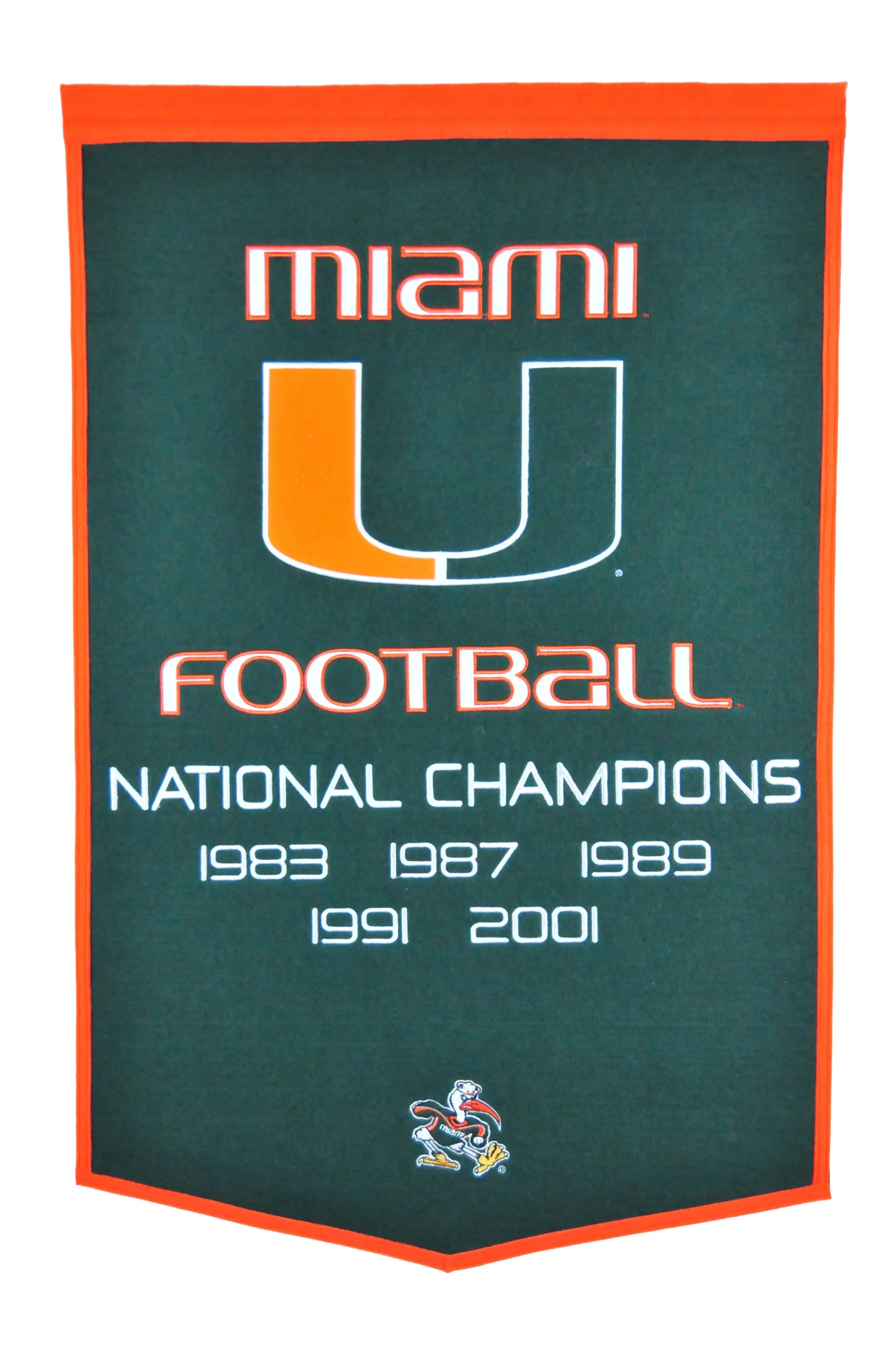 MIAMI HURRICANES DYNASTY BANNER