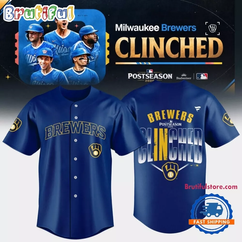 Milwaukee Brewers 2026 Postseason Clinched Baseball Jersey