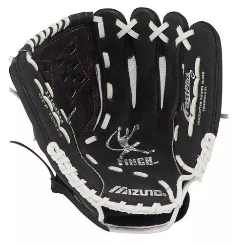 Mizuno Prospect Finch GPP1105F3 11″ Youth Fastpitch Softball Glove – Black/White