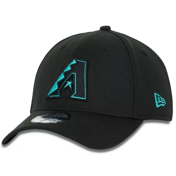 MLB Arizona Diamondbacks New Era Basic Tonal 39THIRTY Flex Fit Hat – Black