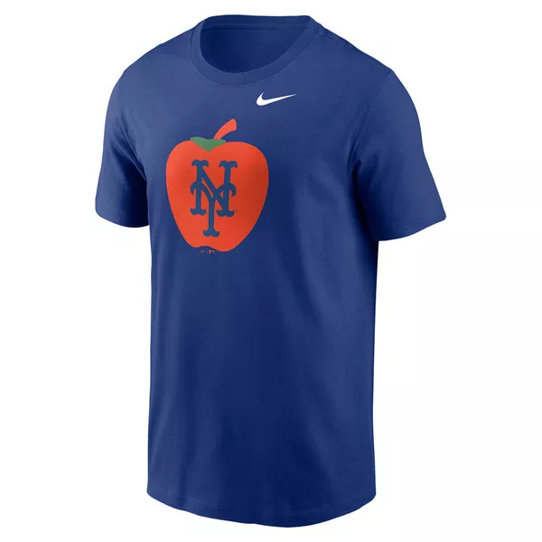 MLB New York Mets Nike NY Apple T-Shirt - Blue