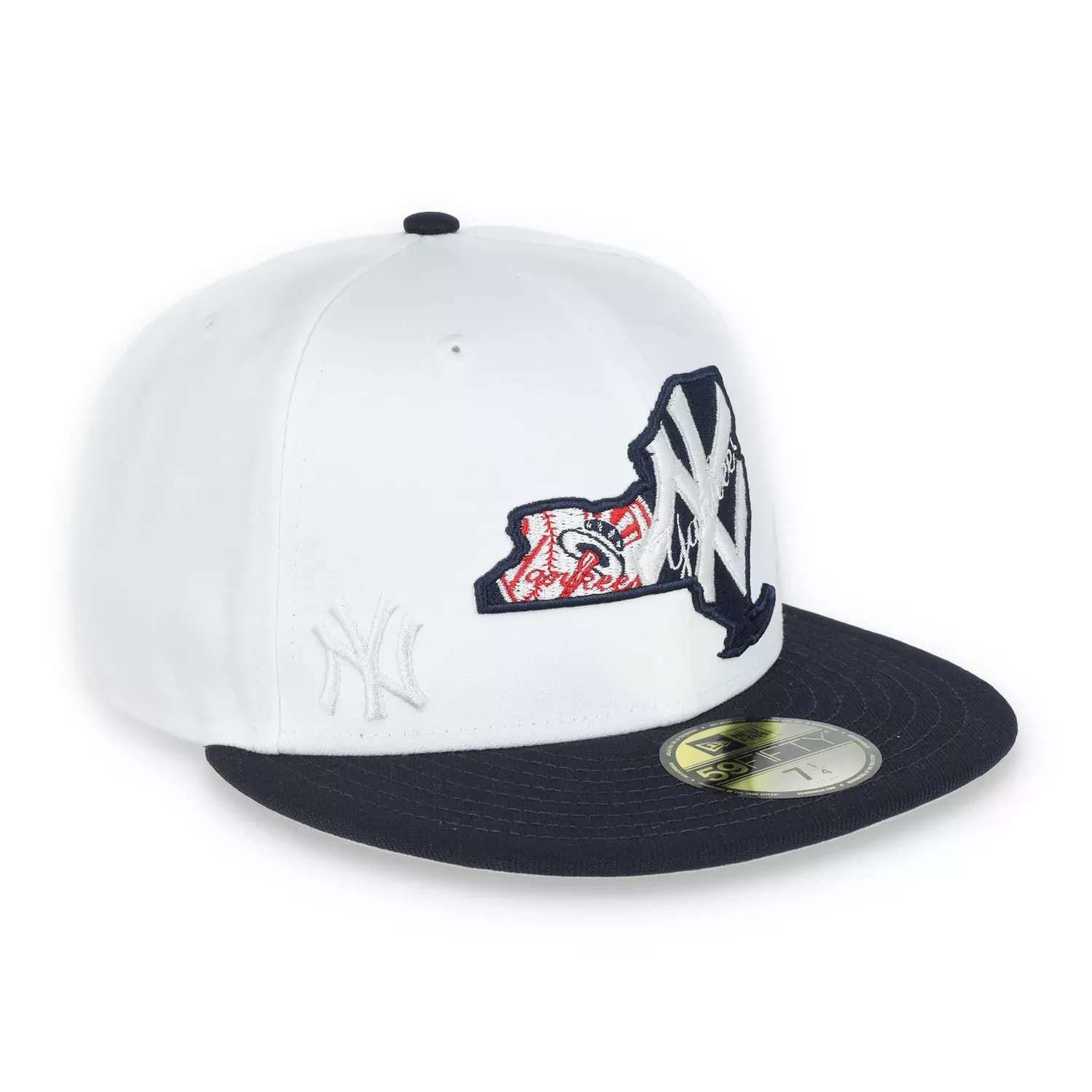 New Era New York Yankees State View E1 59FIFTY-White/Navy