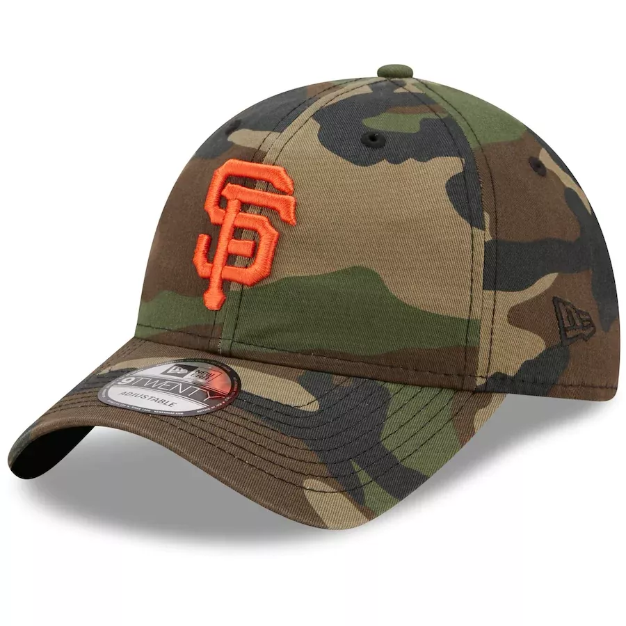 New Era San Francisco GiantsCamo Woodland Core Classic 9TWENTY Adjustable Ha