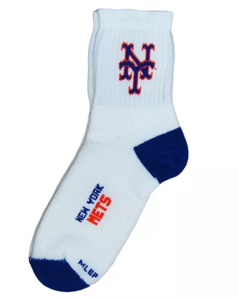 New York Mets White Long Socks – Medium
