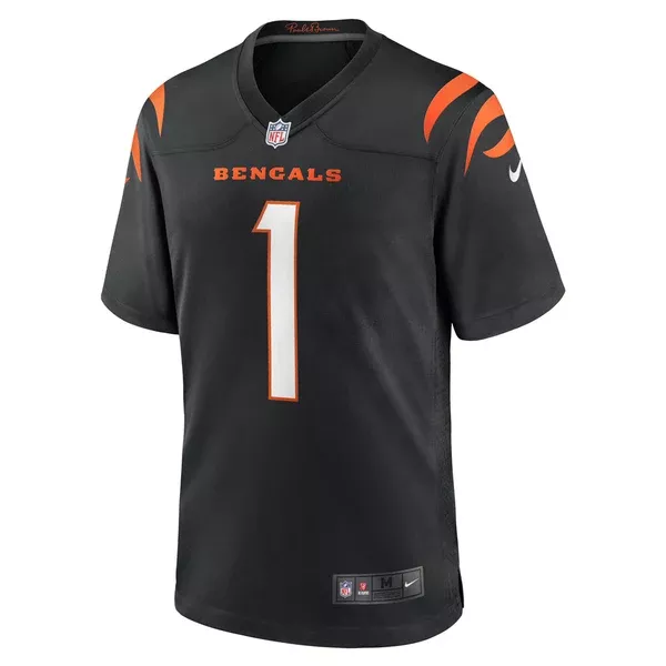 NFL Cincinnati Bengals Ja’Marr Chase Nike Home Game Jersey – Black