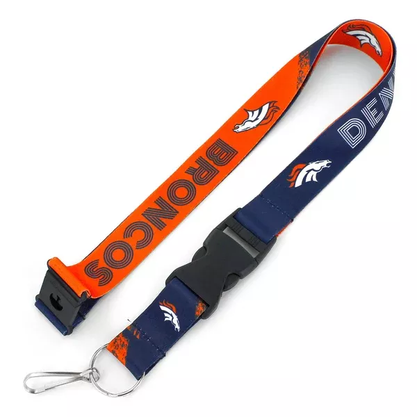 NFL Denver Broncos Aminco Crossfade Lanyard – Navy