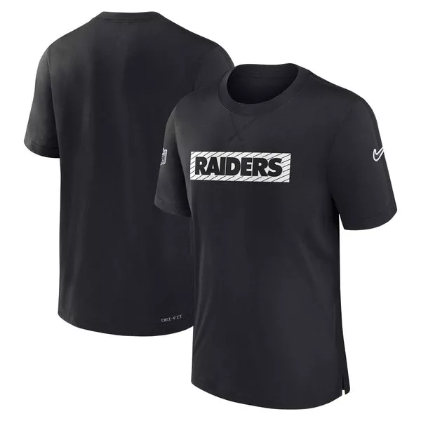 NFL Las Vegas Raiders Nike Sideline Player Performance T-Shirt - Black